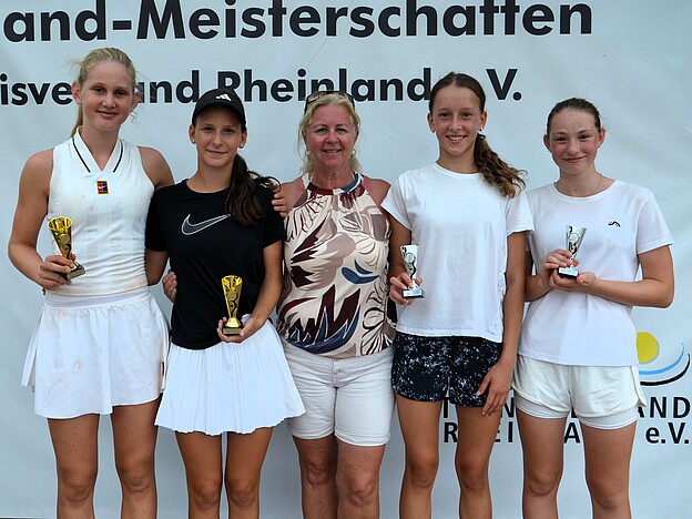 Siegerehrung Mädchen U 18 Doppel mit Sandra Beyl Siegerehrung Mädchen U 18 Doppel mit Sandra Beyl