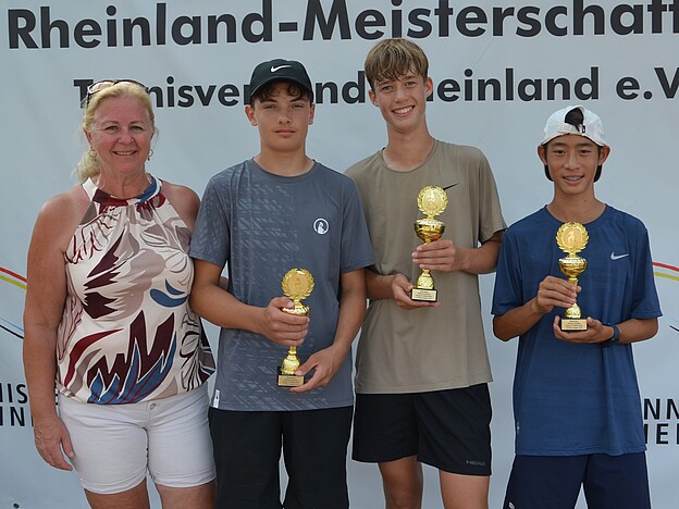 Siegerehrung Jungen U 14 mit Sandra Beyl Siegerehrung Jungen U 14 mit Sandra Beyl